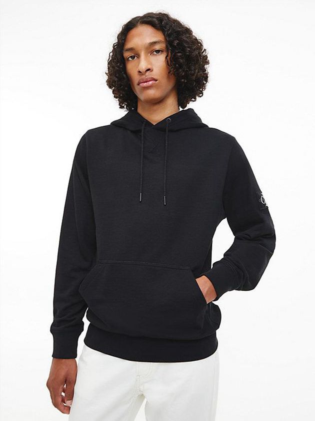 Calvin Klein USA Organic Cotton Mens Hoodie Black 2671439-IL